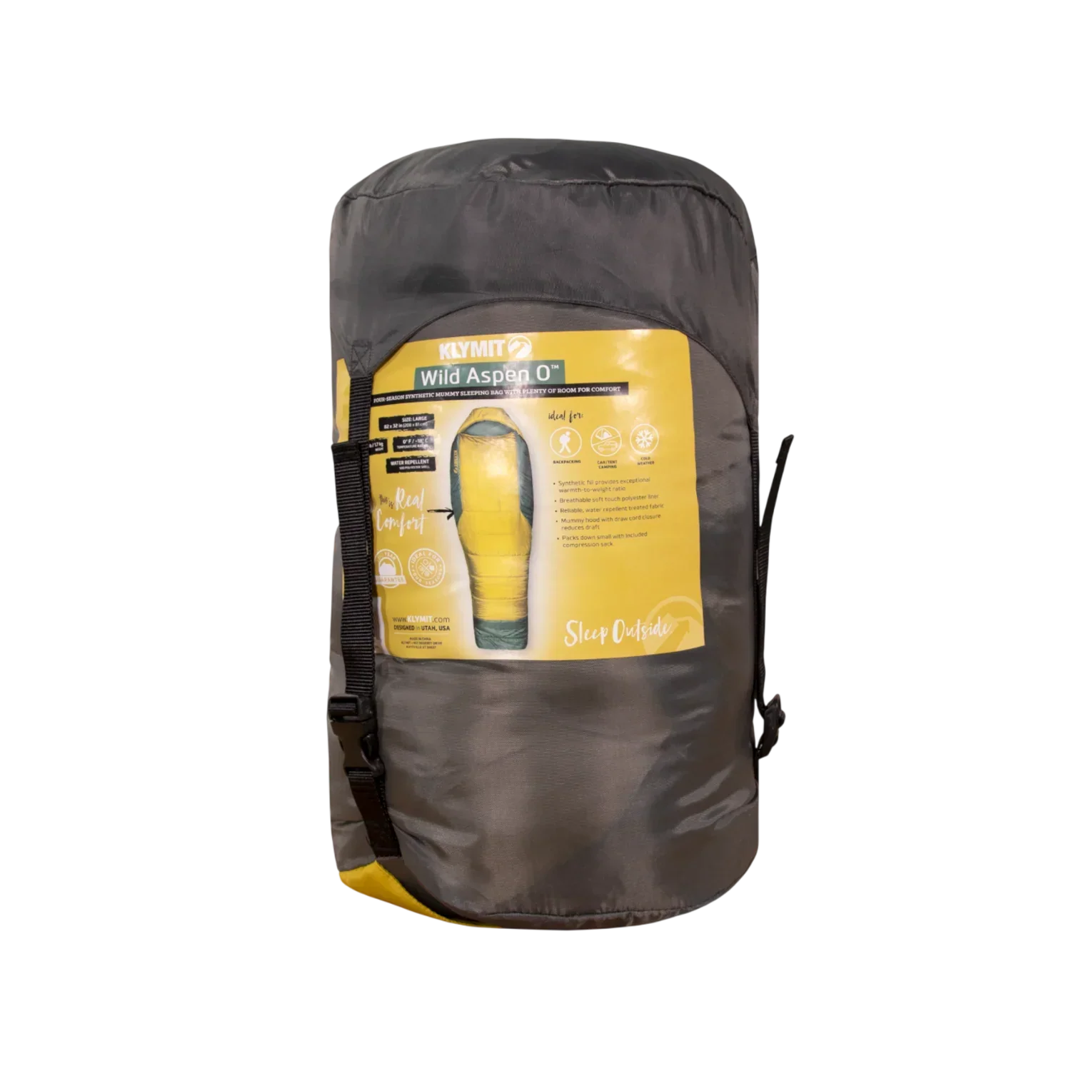 Klymit Wild Aspen 0 Large Sleeping Bag - Warm Olive
