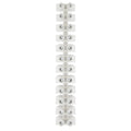 Pacer 40A Euro Style Terminal Block - 12 Positions - 5 Pack