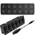 Maretron CKM12 Keypad w/CKM to NMEA 2000 Adapter Cable - 0.2M (Horizontal Orientation)