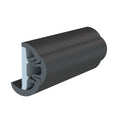 TACO SuproFlex Rub Rail Kit w/Flex Vinyl Overlay Insert - 1-5/8"H x 7/8"W x 60'L - Black w/Black Insert
