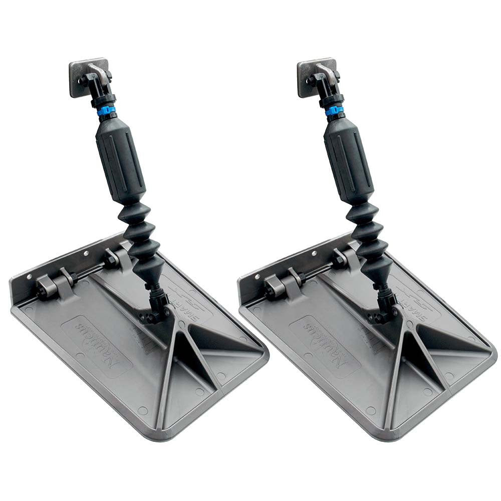 Smart Tabs SX Trim Tabs by Lectrotab 9.5" x 10" f/18'-22' Boats w/80lb Actuators - 150-240HP - Gunmetal Grey