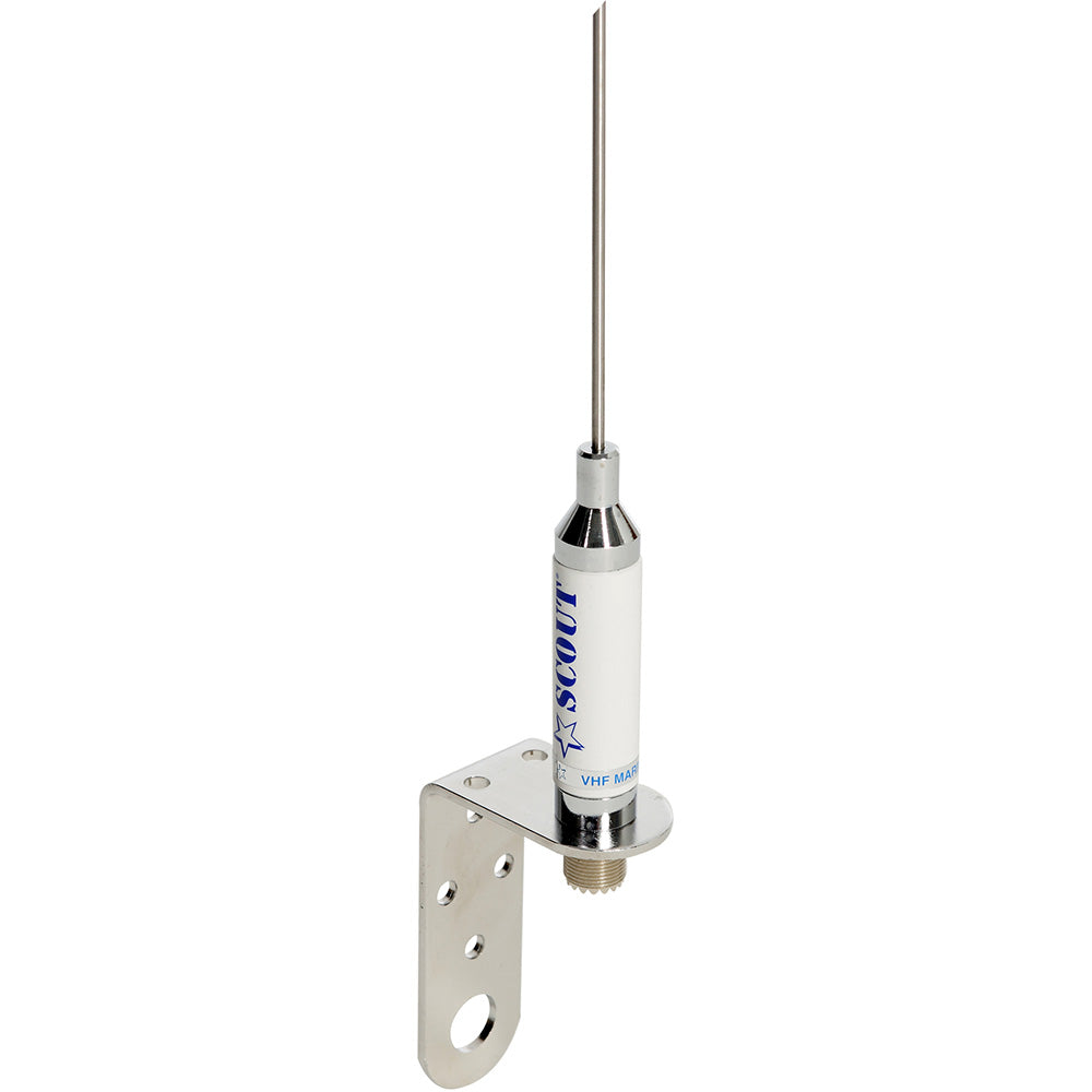 Scout 3' Stainless VHF Whip 3dB w/Bracket f/Sailboats - No Cable