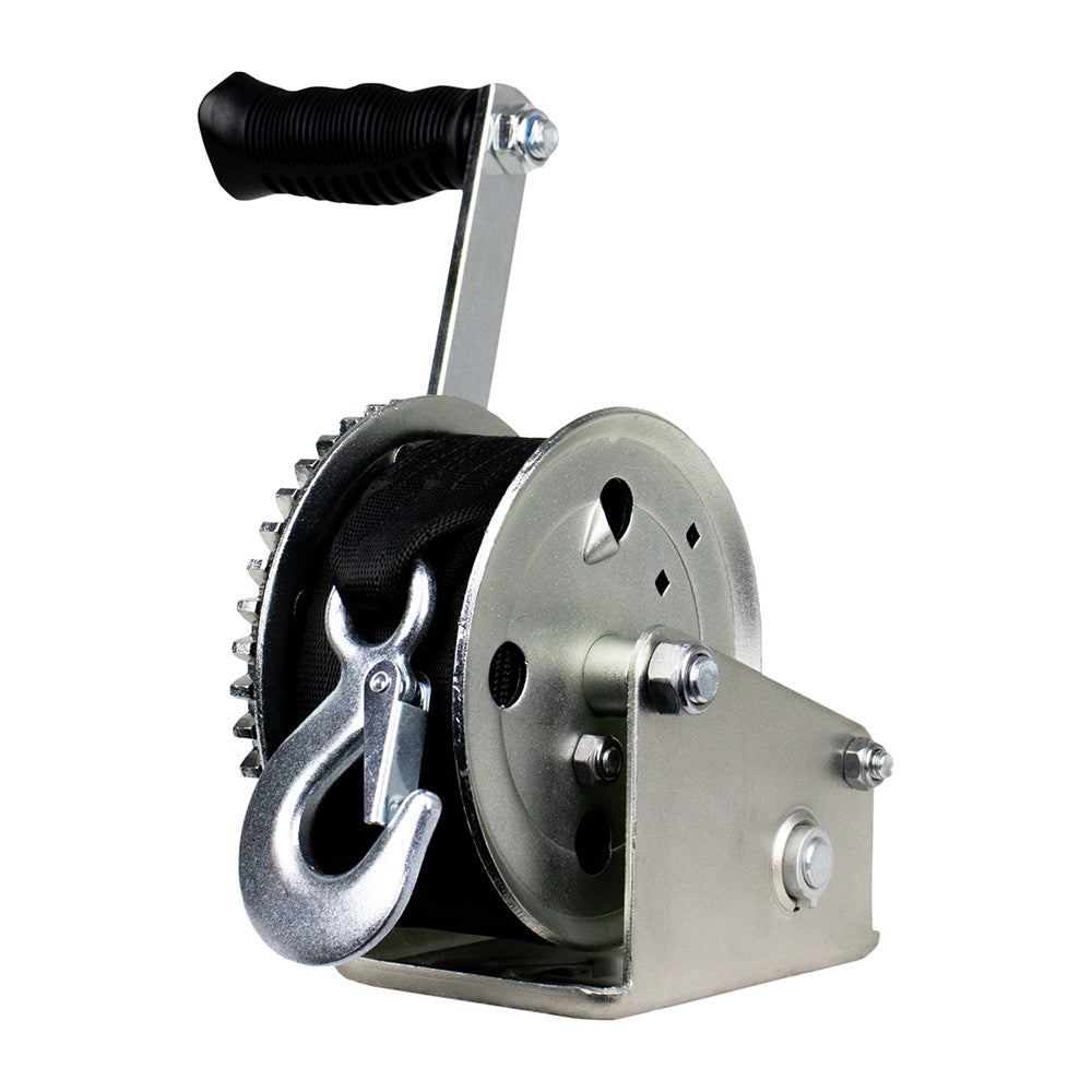 Powerwinch Utility Series Winch 1,200lb, 8" Crank Arm - Zinc