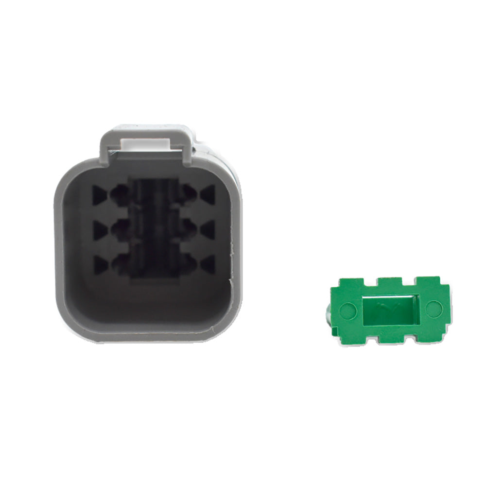 Bluewater 6 Position Male Deutsch Connector w/Wedge Lock