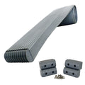 Caliber BunkWrap Kit - Grey 16' x 2" x 4" Roll + 4 Caps + HRDW Roll + 4 Endcaps  Stainless Steel Hardware