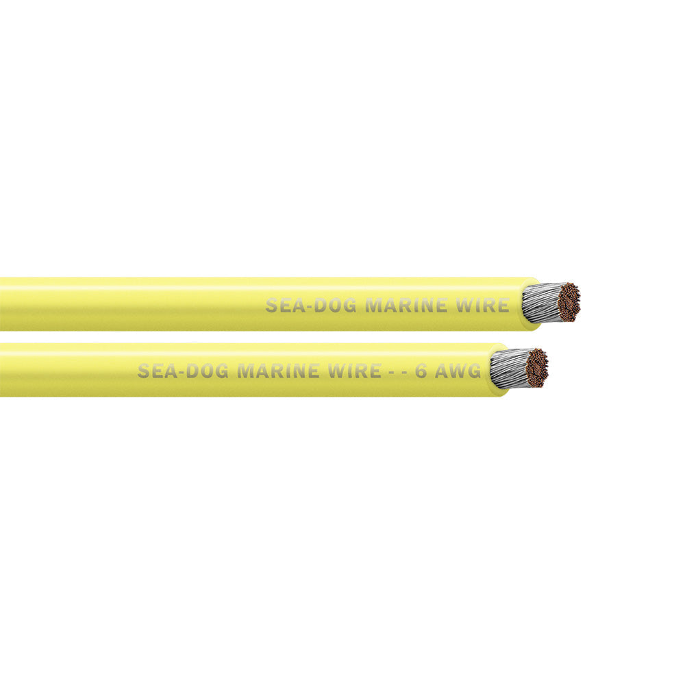 Sea-Dog 6 AWG Yellow Battery Cable - 100'