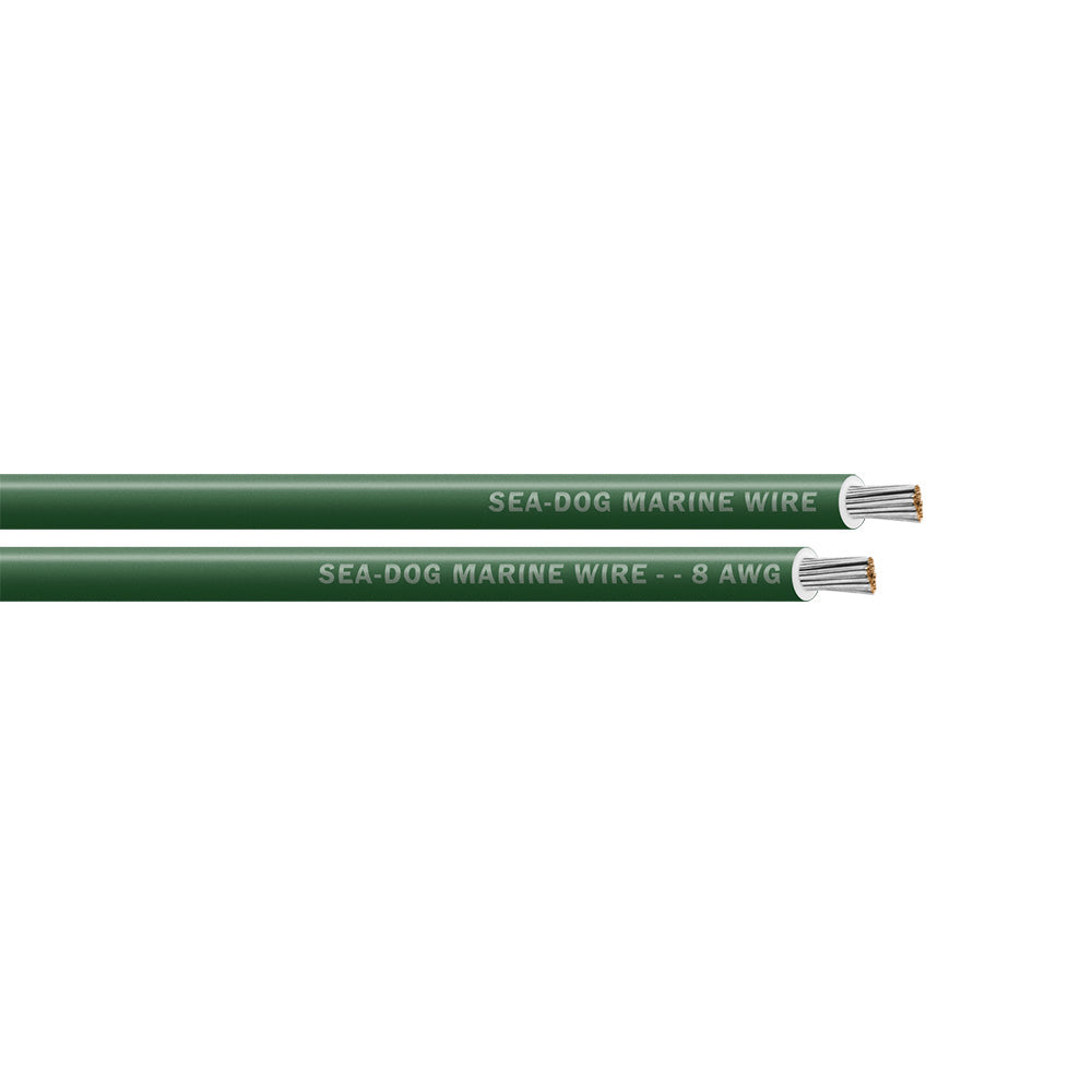 Sea-Dog 8 AWG Green Primary Wire - 25'
