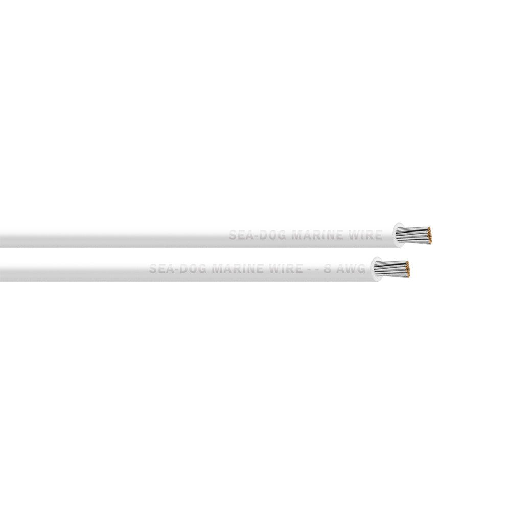 Sea-Dog 8 AWG White Primary Wire - 1000'