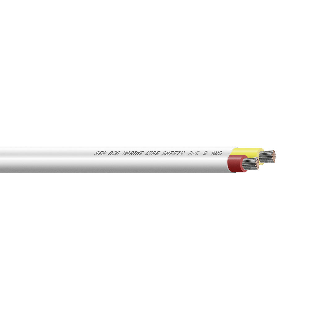 Sea-Dog 8/2 AWG Flat Duplex Safety Wire Red/Yellow - 100'