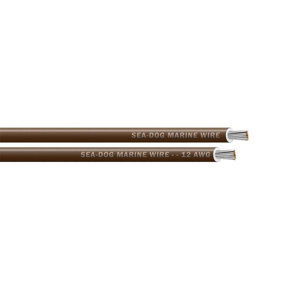 Sea-Dog 12 AWG Brown Primary Wire -100'