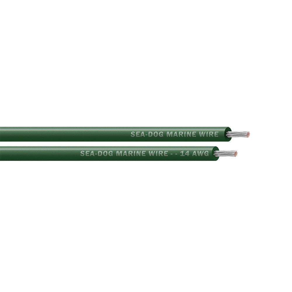 Sea-Dog 14 AWG Green Primary Wire - 500'