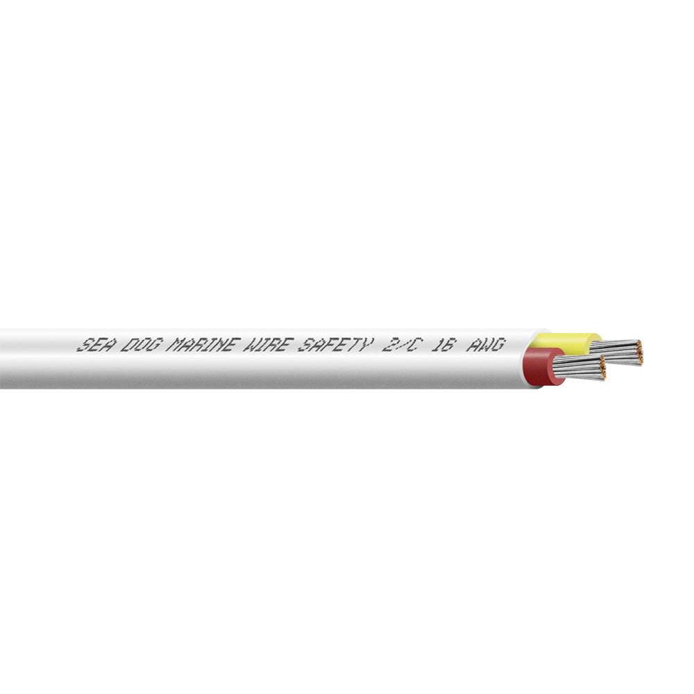 Sea-Dog 16/2 AWG Flat Duplex Safety Wire - Red/Yellow - 1000'