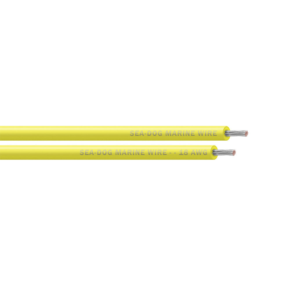 Sea-Dog 18 AWG Yellow Primary Wire - 500'