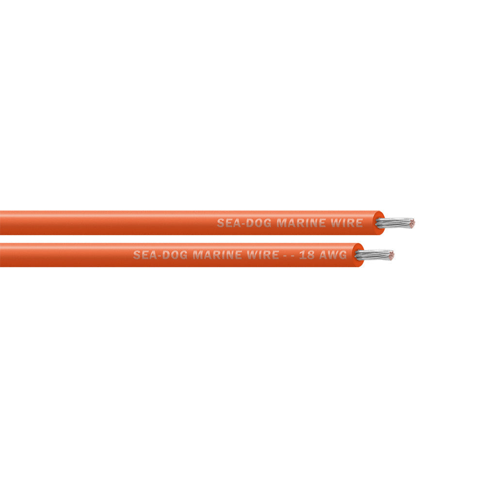 Sea-Dog 18 AWG Orange Primary Wire - 100'
