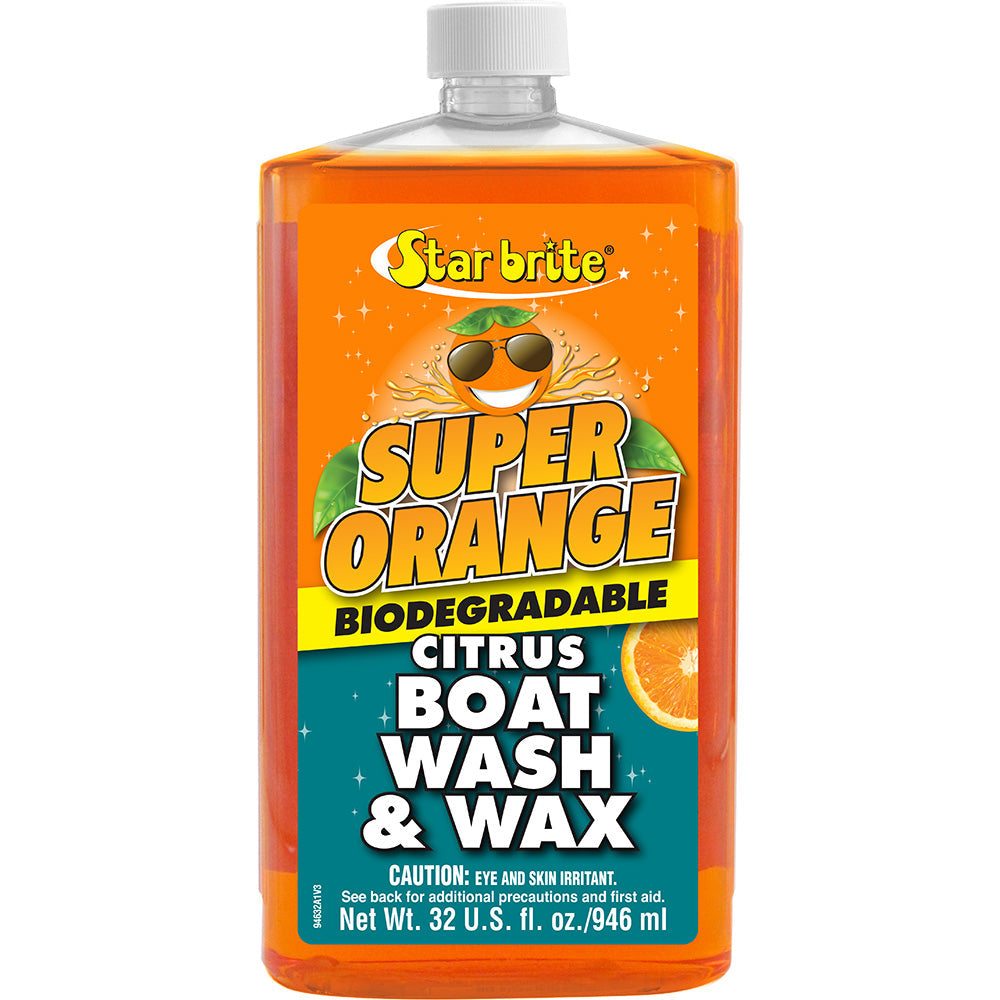 Star brite Super Orange Citrus Boat Wash  Wax - Fresh  Salt Water - 32 oz