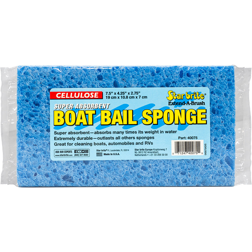 Star brite Super Absorbent Cellulose Bail Sponge XL - 7.5" x 4.25" x 2.75"