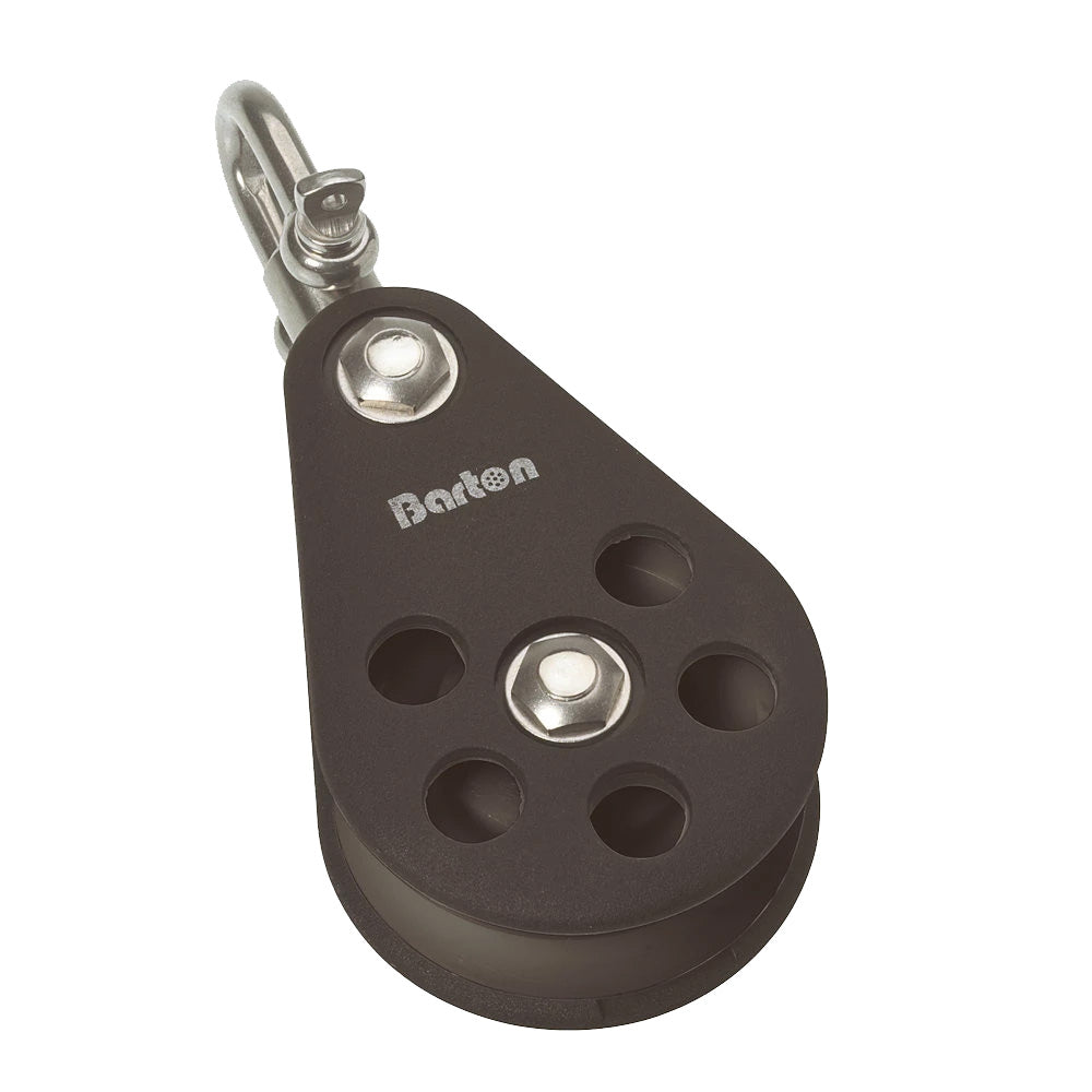 Barton Plain Bearing Pulley Block Single Swivel - Size 6 - 64mm