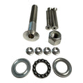 Sea Swivel Replacement Mount Hardware Kit w/5" Main Bolt, Nut, Bearing,  4-Bolt Package of Mounting Hardware