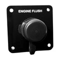 Flushmaster Vertical Single Outlet Flush Port Reroute - Black Acrylic - 3/8" Barb
