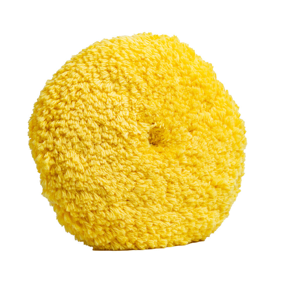 Lake Country Yellow Twisted Acrylic  Wool Pad 8" x 1.5" Quick Disconnect
