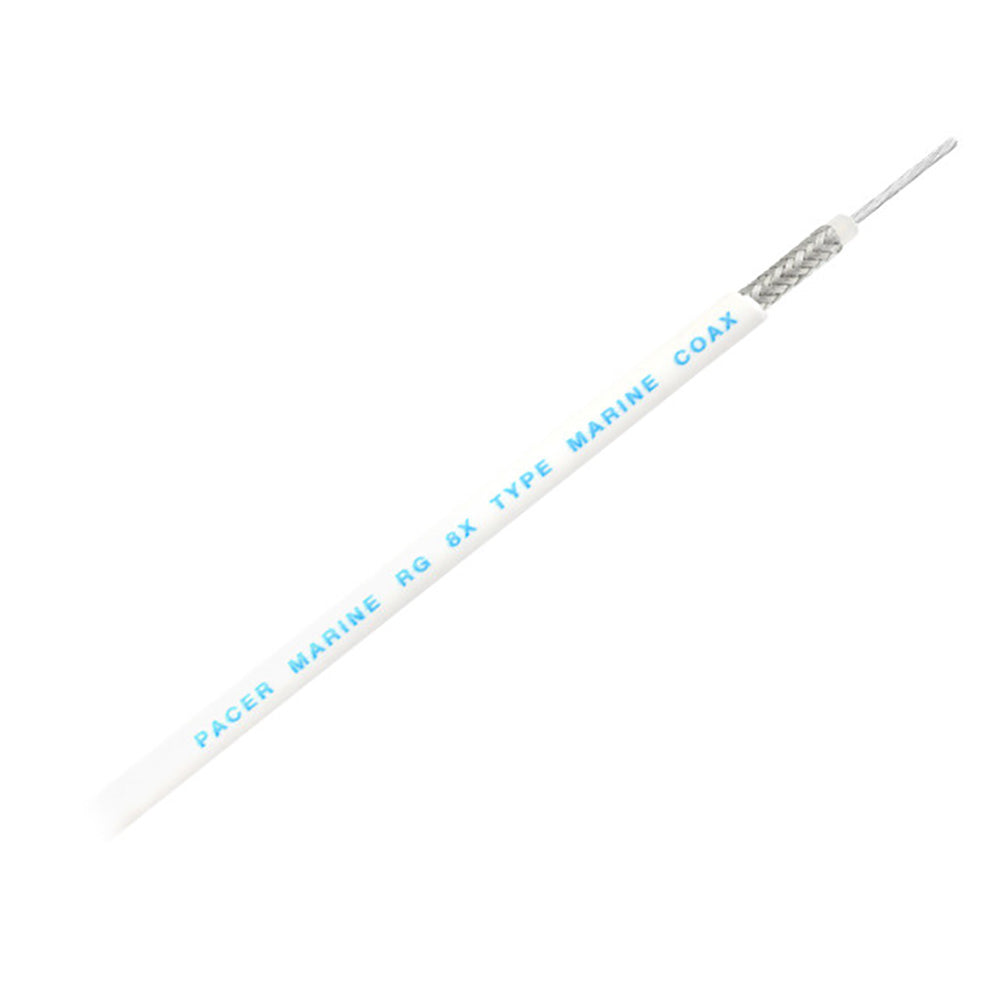 Pacer RG8X Coax Cable - White - 150'
