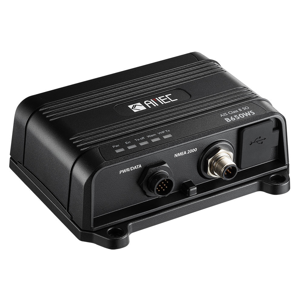 AMEC B650WS Class B AIS Transceiver w/WI-FI  VHF Antenna Splitter - 5W-SOTDMA, NMEA 2000, NMEA 0183, USB