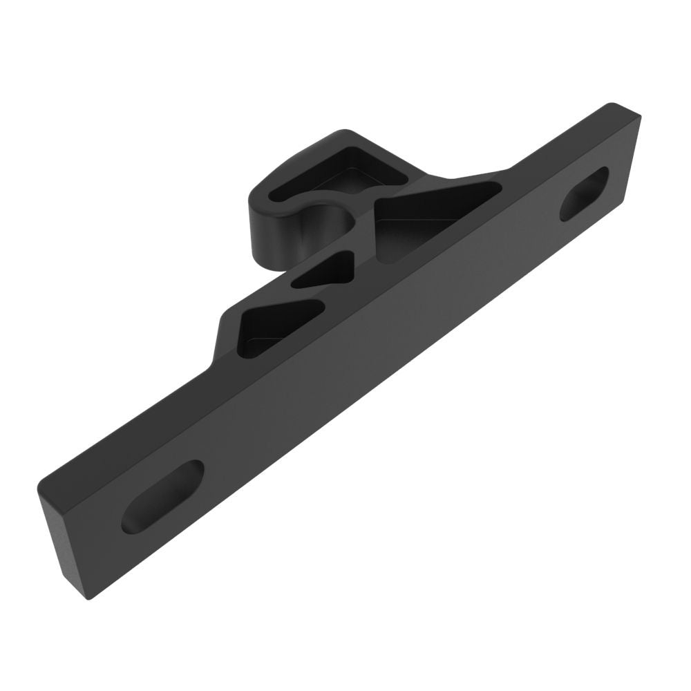 Southco Push-To-Close Latch Keeper, Rivet/Screw (Thru-Hole) Mounting, Plastic, Black
