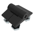 Southco Adjustable Torque Hinge, Symmetric Torque, Small Size, Acetal Copolymer, Natural, Black