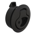 Southco Push-to-Close Latch, Medium Size, Key Locking, 2 - 7mm Grip, Plastic, Natural - Black