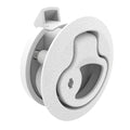 Southco Push-to-Close Latch, Medium Size, Key Locking, 17 - 22mm Grip, Plastic, Natural - White