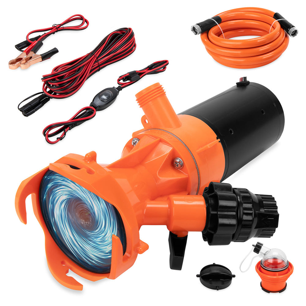 Camco Rhino RV Sewage Macerator Pump System
