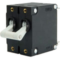 Egis A Series White Toggle Panel Mount Circuit Breaker - Dual Pole 15A