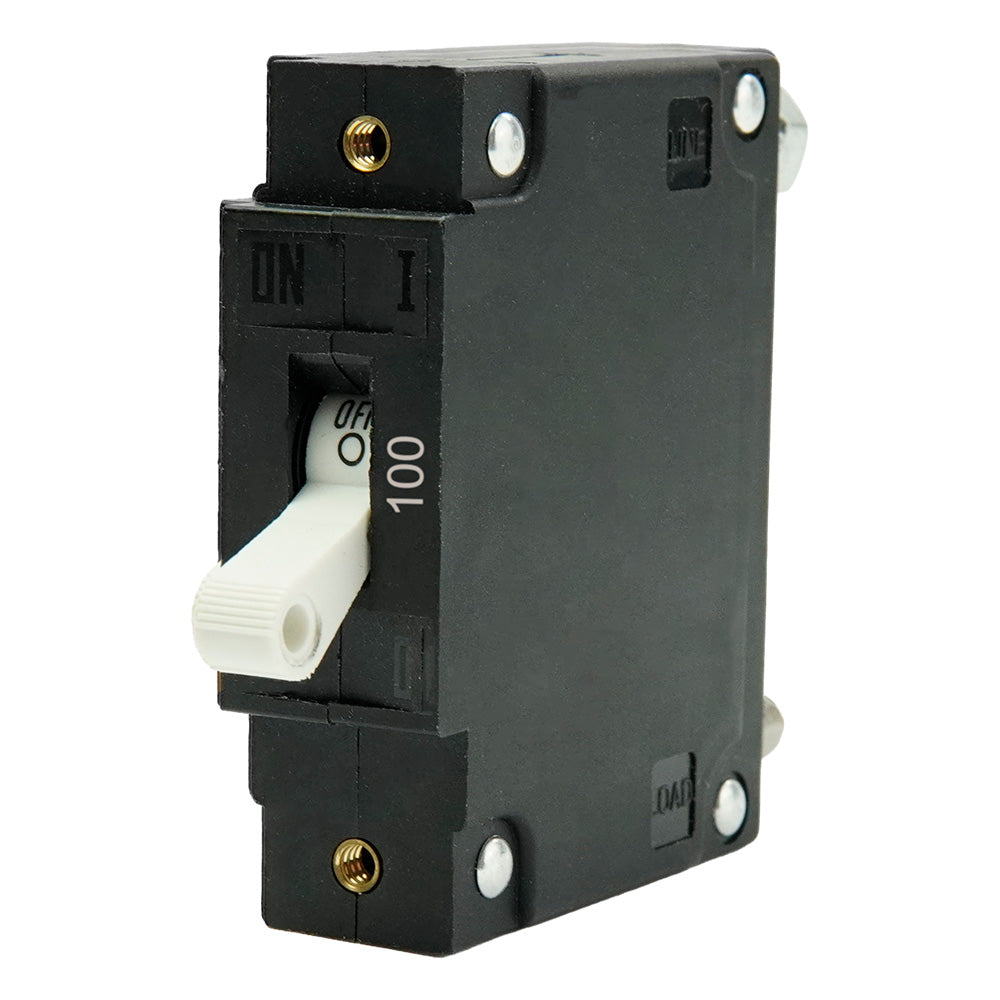Egis C Series White Toggle Panel Mount Circuit Breaker - Single Pole 100A