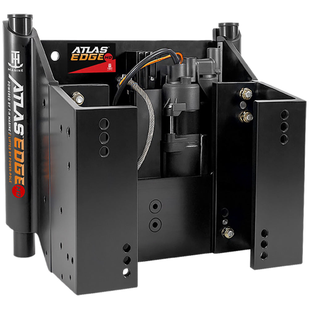 T-H Marine ATLAS EDGE 12" Set Back Hydraulic Jack Plate - Heavy Duty - Black