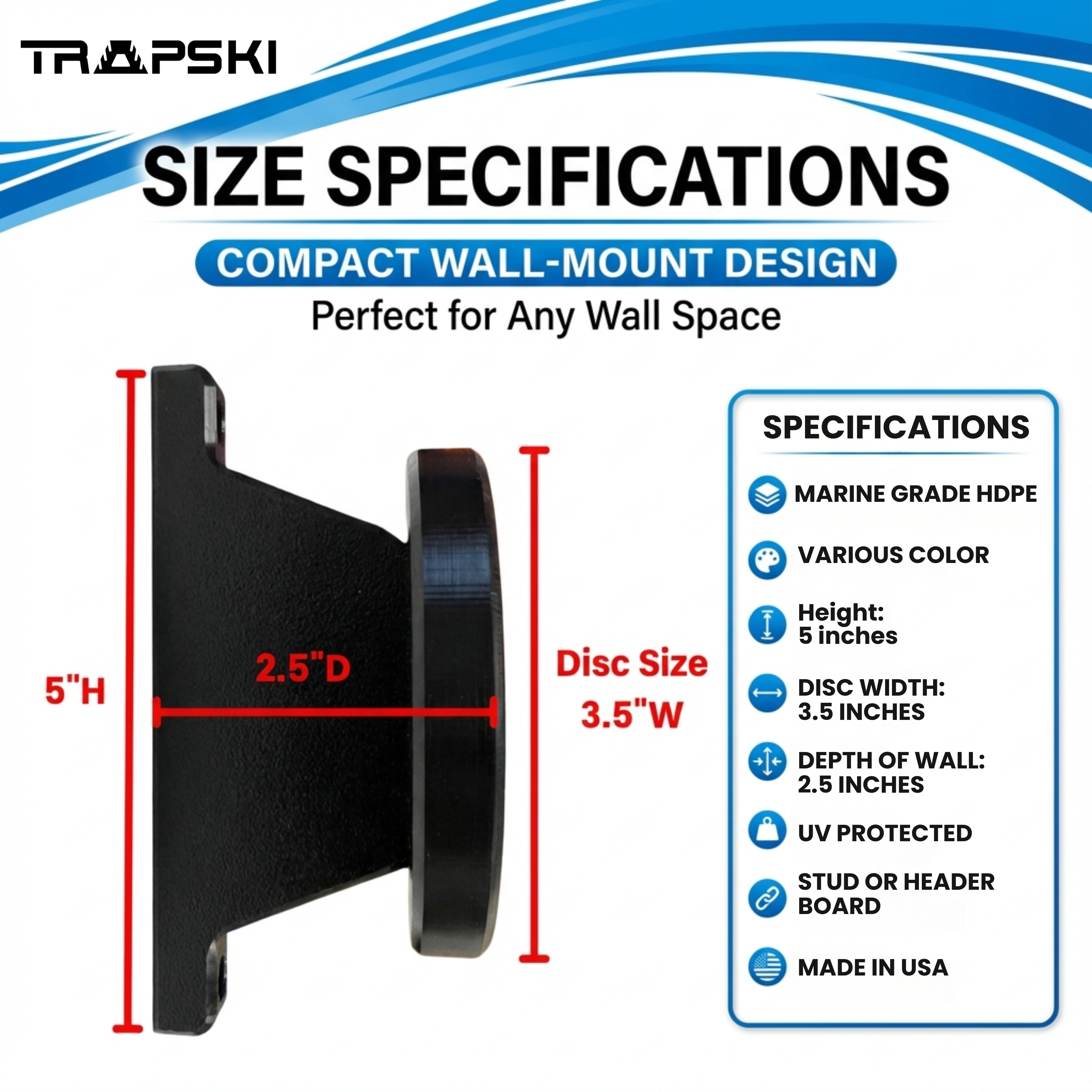 Wall Ski Racks | Binding Wall Hanging Rack | Made in USA