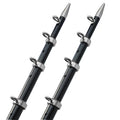 TACO 15' Telescopic Outrigger Poles HD 1-1/2" - Black/Silver