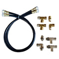 Octopus 30" Hose & Fitting Kit Including Orb & NPT Helm Fittings