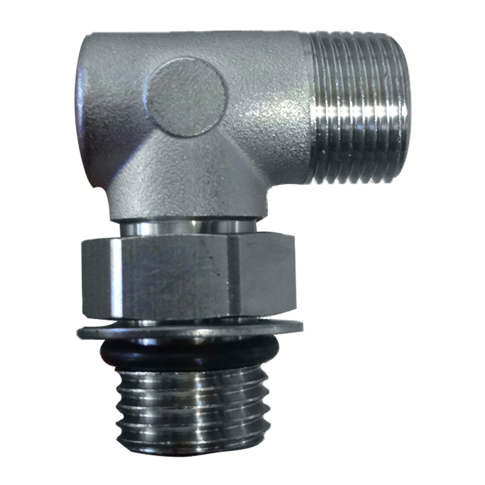 Uflex90 Adjustable Fitting f/Back of UP Series Helms - ORB 6 to 3/8" COMP