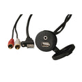 Fusion MS-CBUUSB3.5 Panel Mount USB  3.5mm Headphone Jack