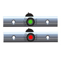 TACO Rub Rail Mounted LED Navigation Light Set - 4" w/Deutsch Plug Port  Starboard