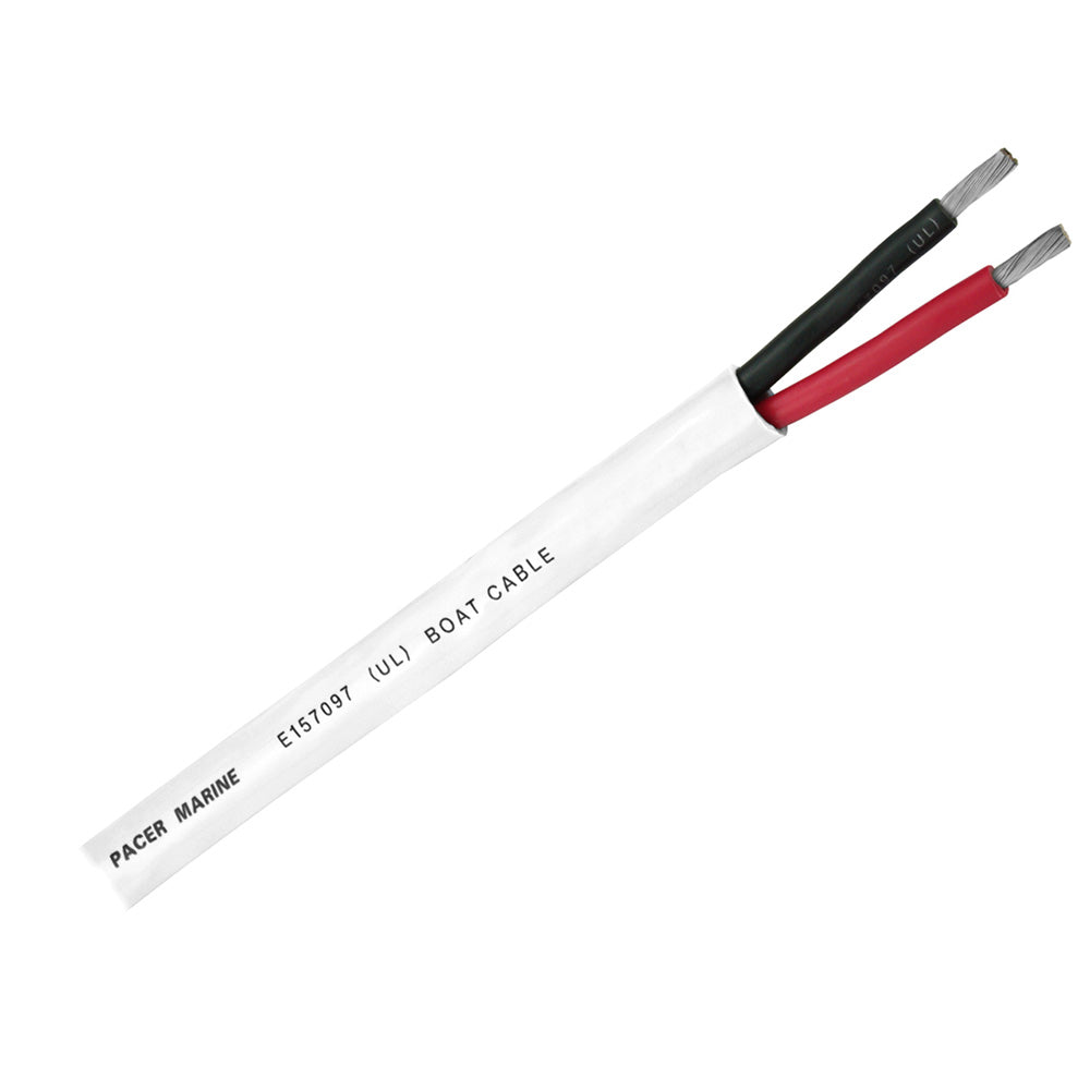 Pacer Round Duplex 2 Conductor Cable - 100' - 14/2 AWG - Round Cable - Red, Black