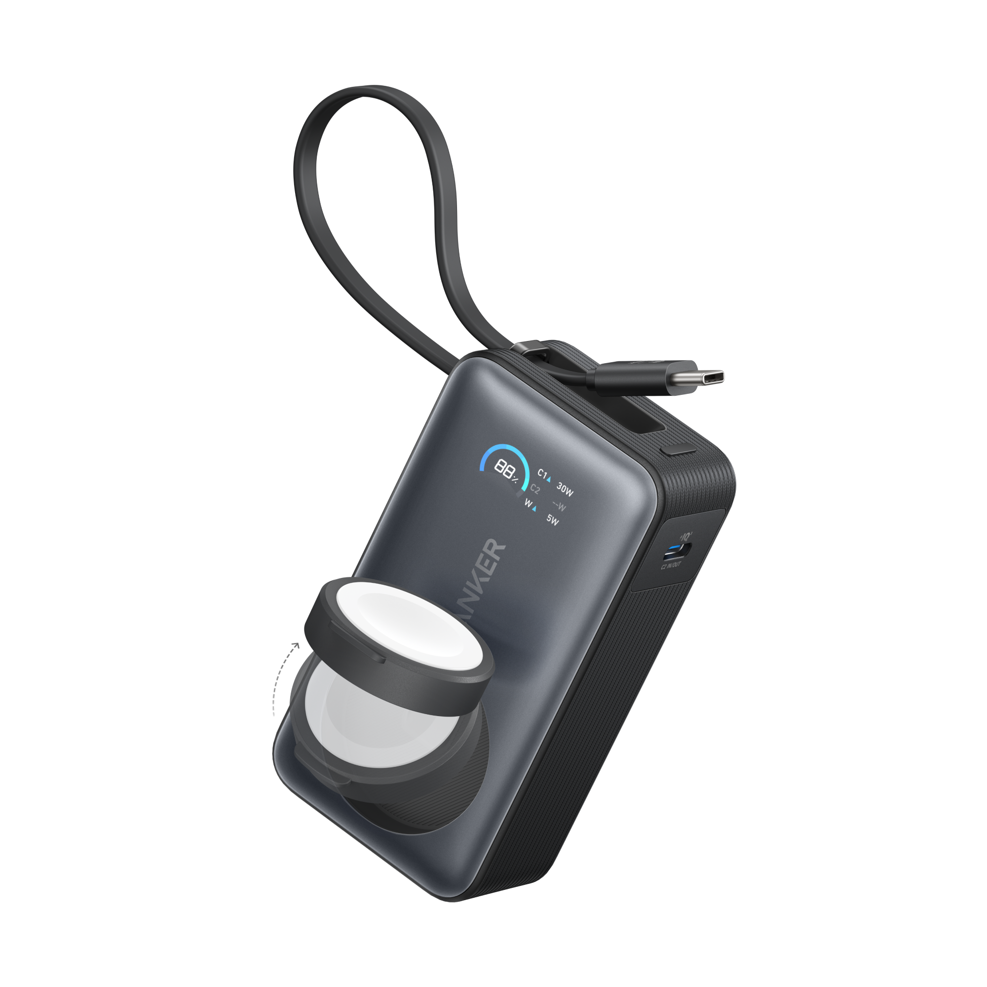Anker MagGo Power Bank (10K, 35W, For Apple Watch)