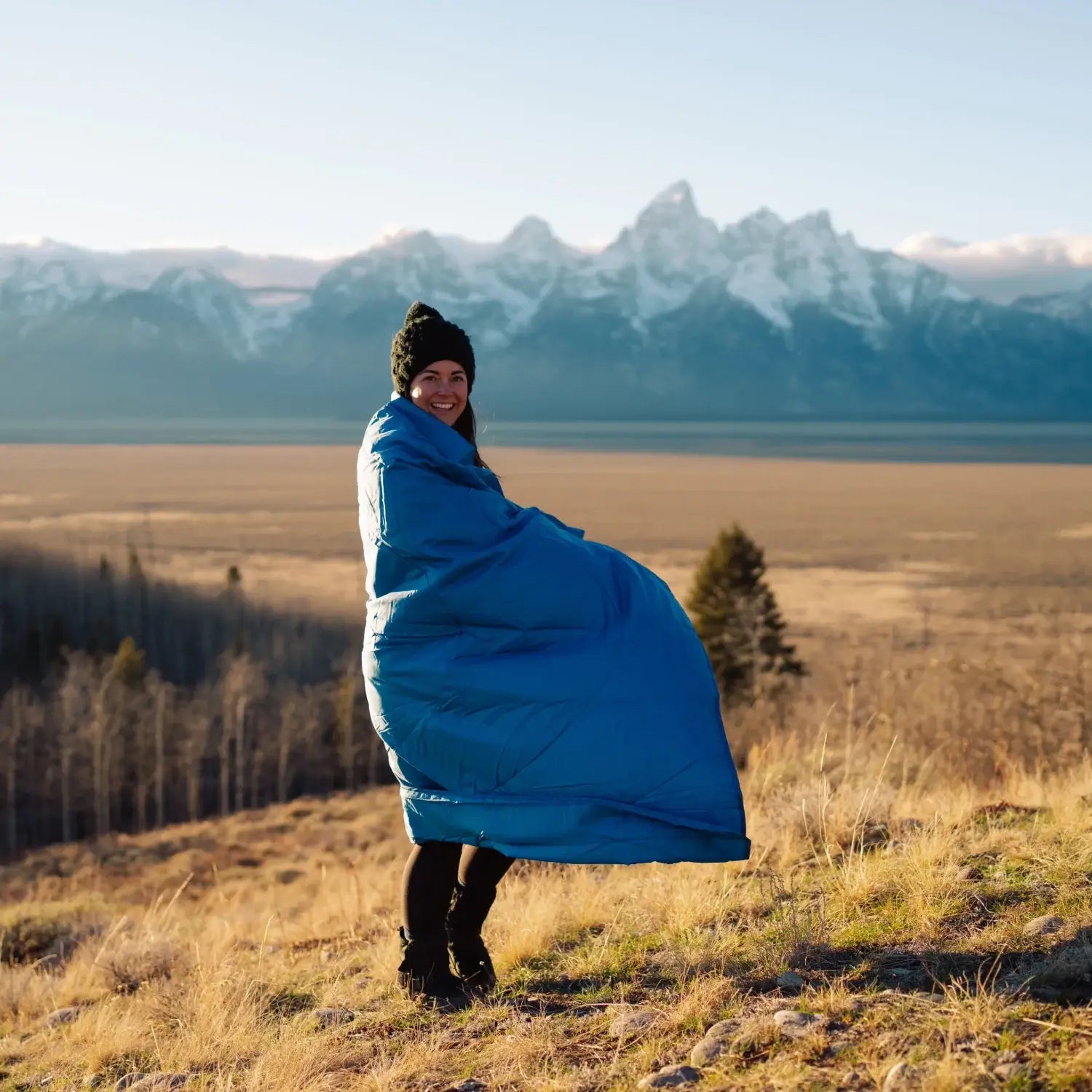 Kylmit Horizon Travel Blanket - Deep Water
