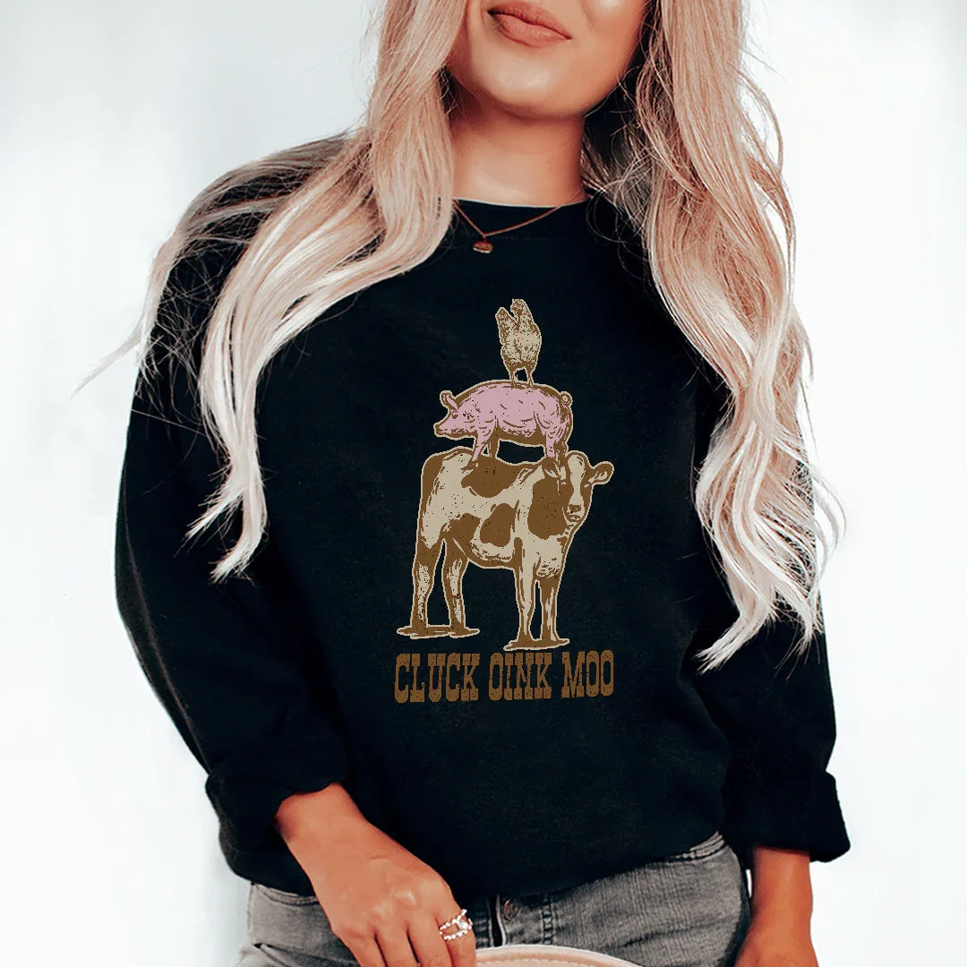 Cluck Oink Moo Tee