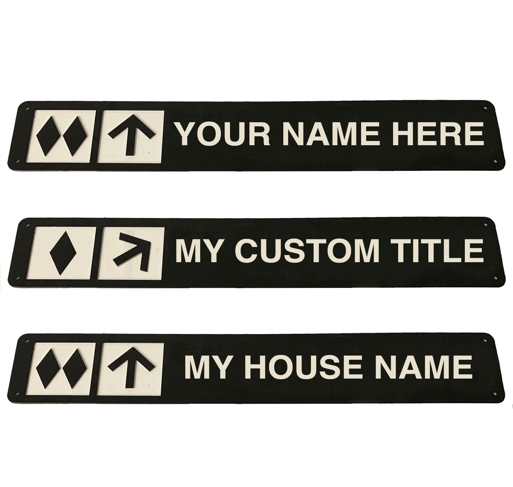 Golf Cart Personalized Plate/Sign - Various Color Options!