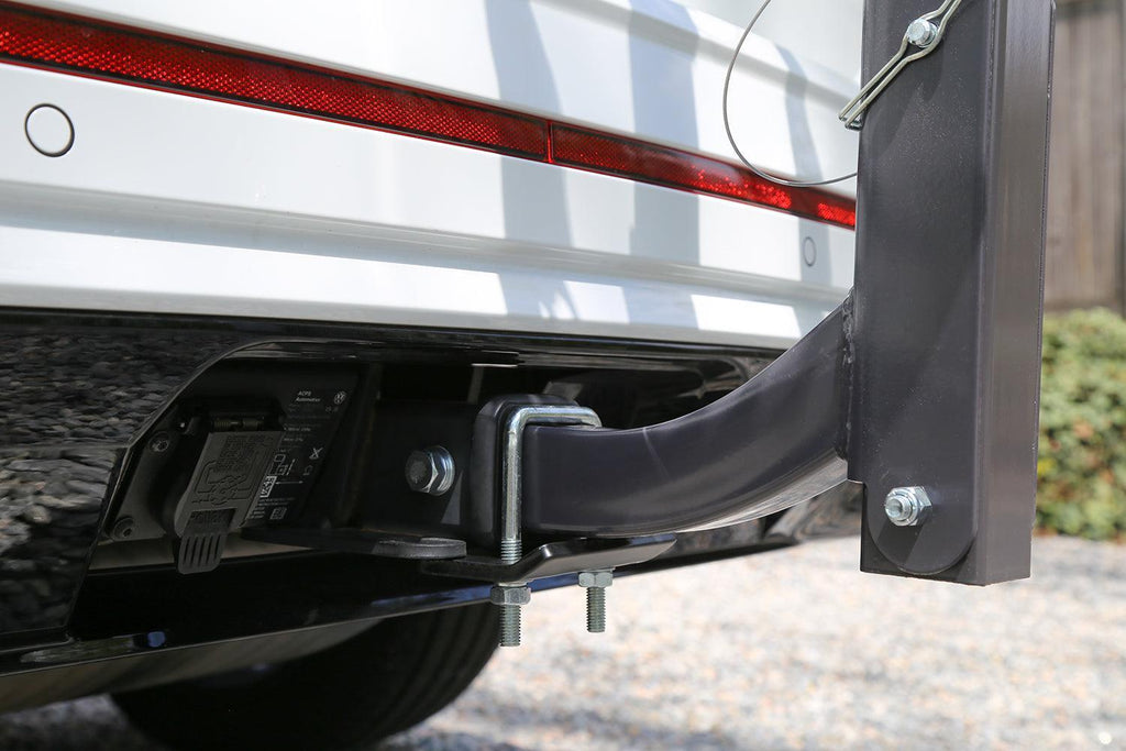 Hitch Mount Stabilizer for 1.25" to 2" Hitch Receivers, Black