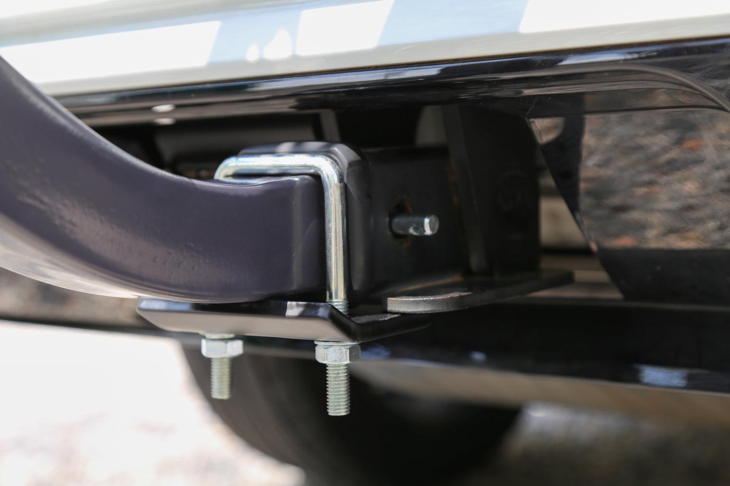 Hitch Mount Stabilizer for 1.25" to 2" Hitch Receivers, Black