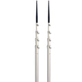 Lee's 16.5' Bright Silver Black Spike Telescopic Poles f/Sidewinder
