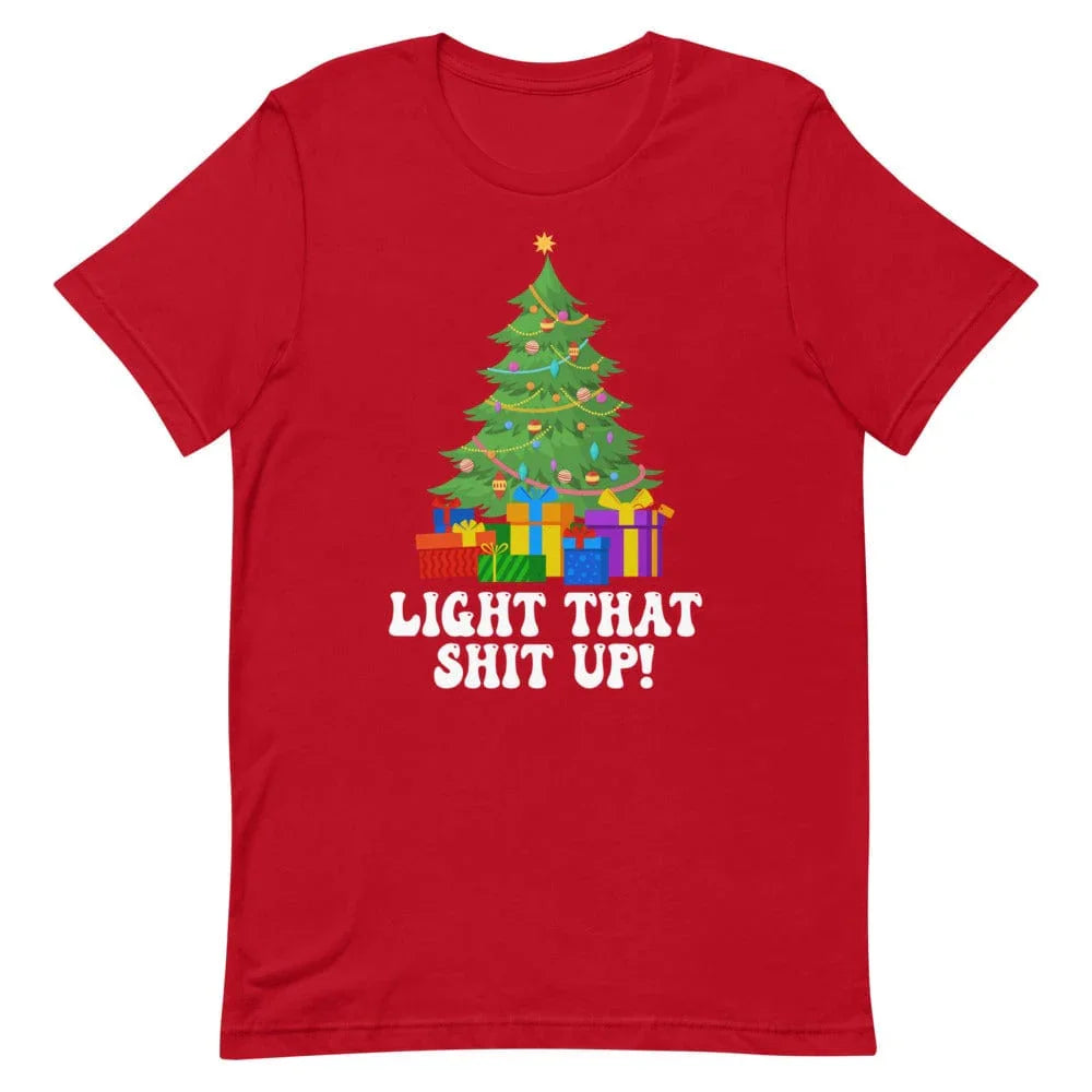 Light That Up Christmas Tree Tee
