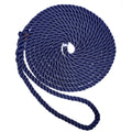 New England Ropes 1/2" Premium 3-Strand Dock Line - Navy Blue - 15